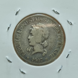 P687 1.000 Ris 1907. Prata. A35