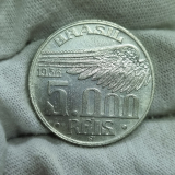 P721 5.000 Ris 1936. Srie Brasileiros Ilustres, Santos Dumont. Prata. A69