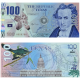 Cdula Fantasia. Repblica do Texas, Stephen Fuller Austin 2016