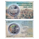 Bicentenrio da Independncia do Brasil 2 Reais 2022 - 200 Anos - Cupro-Nquel Colorizada