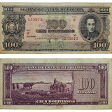 #142 Bol�via 100 Bolivanos 1945, s�rie W