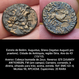 Augustus, Silano. Anti�quia, S�ria datada do ano 43. Estrela de Bel�m, esp�cimes 20, raro. RPC4268. MR1