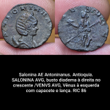 Salonina. AE Antoninianus, Anti�quia RIC 86. MR12