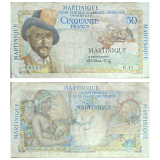 #30 Martinica 50 Francs 1947. CLL2-3