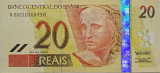 C302 C�dula 20 Reais AA 0001. 1� Fam�lia, 2002 FE. 1� de s�rie.