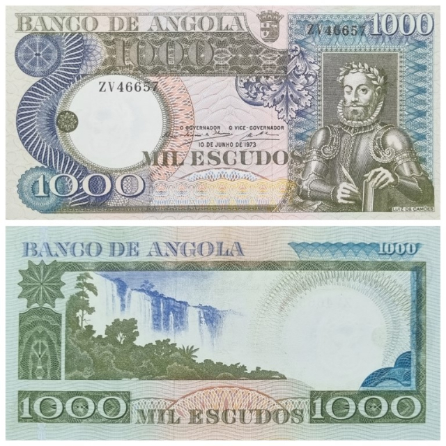 #108 Angola 1000 Escudos 1973. CLL28