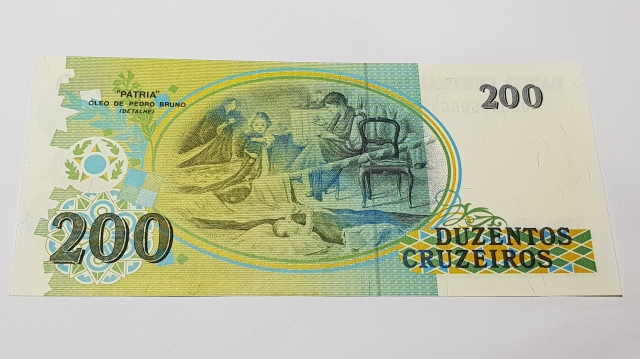 BANCO CENTRAL DO BRASIL 200 DUZENTOS CRUZEIROS UNC! - BB267UXX