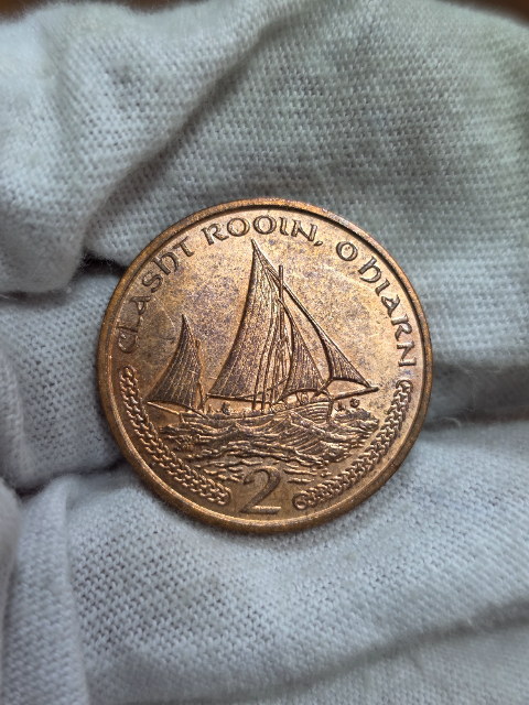 #1037 Ilha de Man 2 Pence 2001. A199