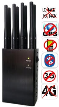 BLOQUEADOR DE CELULAR LOJACK GPS WIFI 3G E 4G 8 ANTENAS