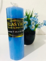 vela votiva azul claro 250g 