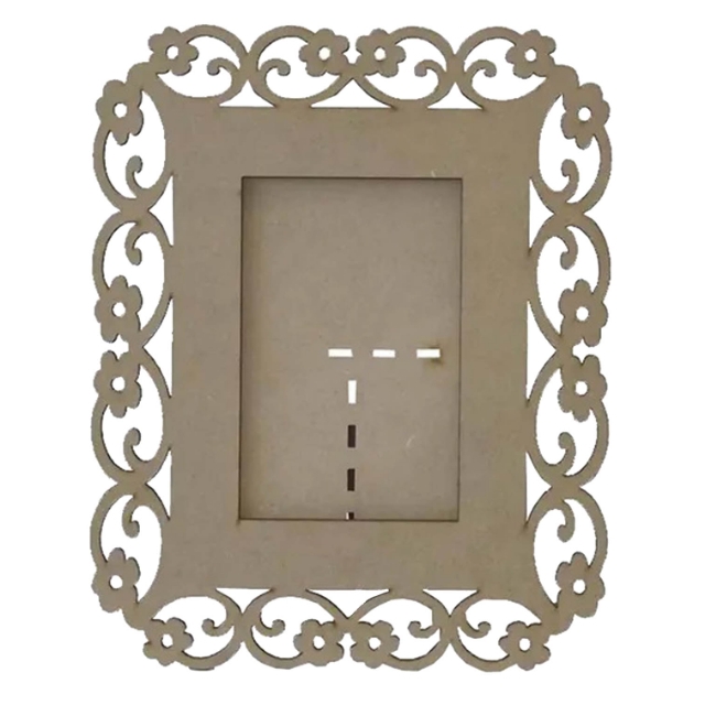 PORTA RETRATO MDF DETALHE FRANZIDO BRONZE