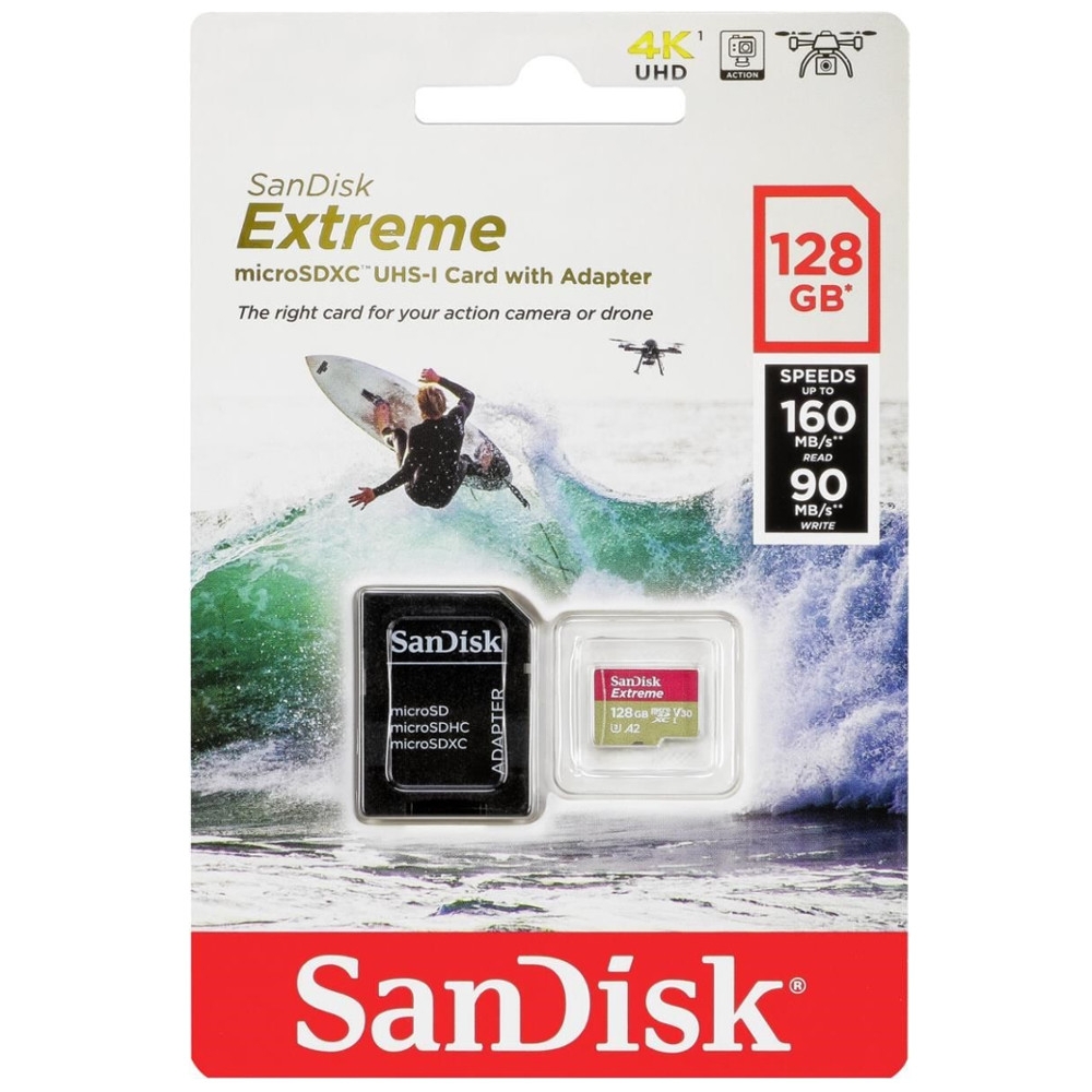 Cartao de Memoria Micro SD Sandisk Extreme 128GB