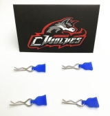 Gwolves fcil de desmontar slicone  gel corpo concha clipe para 1/10-Azul
