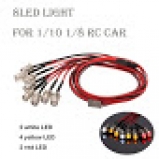 Jogo De 8 led 5mm kit de luz para 1/10 1/8 