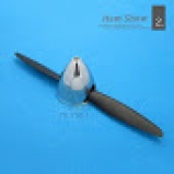 Spinner Alumnio 2 Lminas  2.75inch 70mm