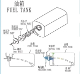 TANQUE DE COMBUSTVEL NITRO 380CC  PARA AVIO