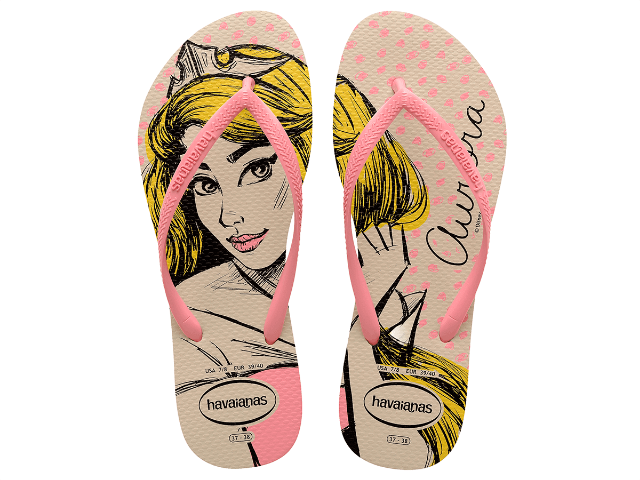 Chinelo Havaianas Slim Princesas - Aurora