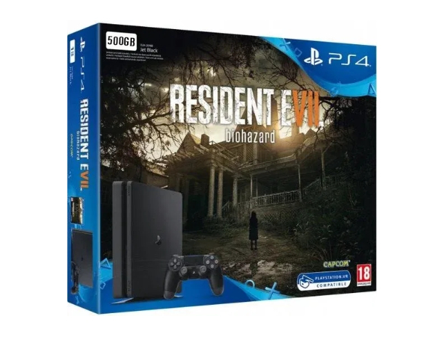PS4 SLIM RESIDENT EVIL 7 e MK e FIFA