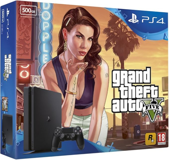 Playstation 4 Slim C/ GTA V Suporte GR�TIS 