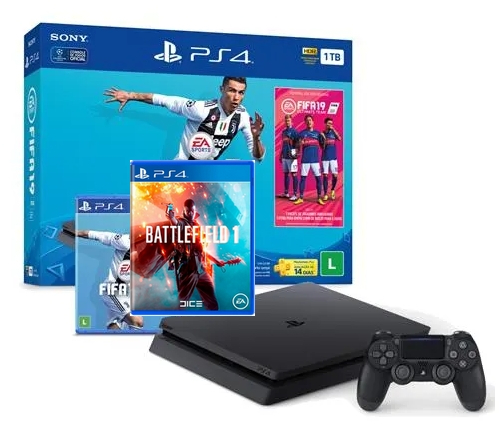 PS4 1TB FIFA e Battlefield 1