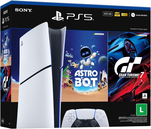 Playstation 5 Digital Slim GRAN TURISMO 7 e ASTRO BOY