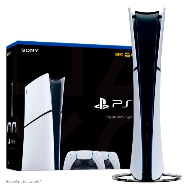 PS5 SLIM 02 CONTROLES DIGITAL COM BASE CARREGADOR
