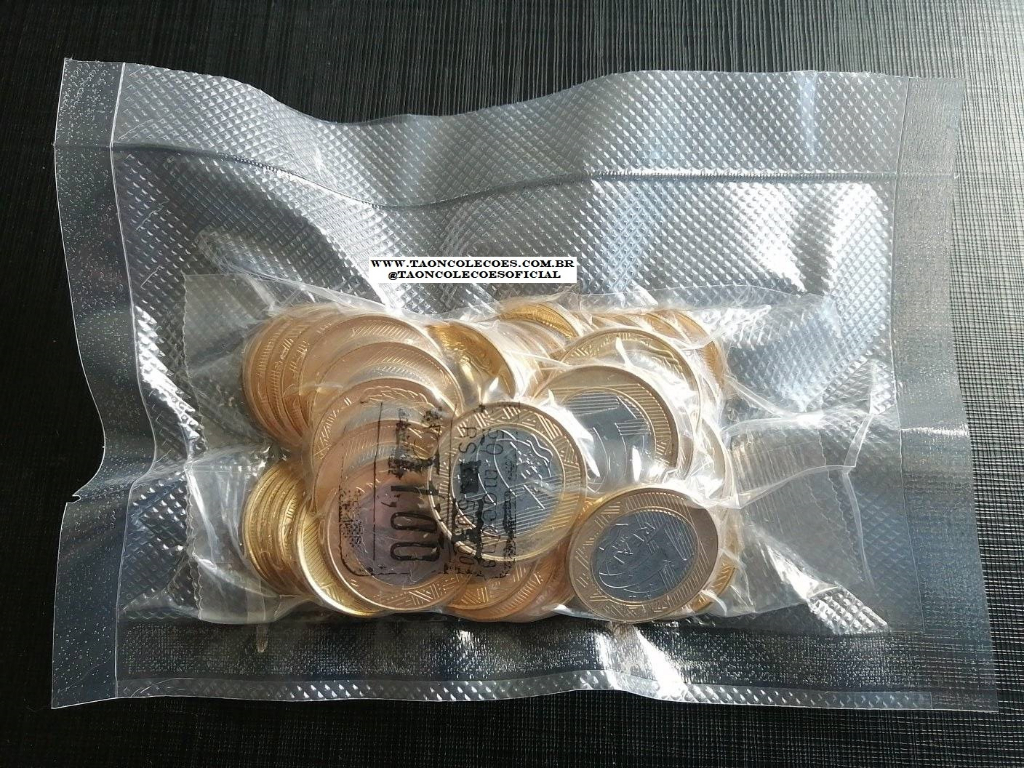 BRASIL - SACH DE 1 REAL DE 2021 - FC (CONTM 50 MOEDAS)