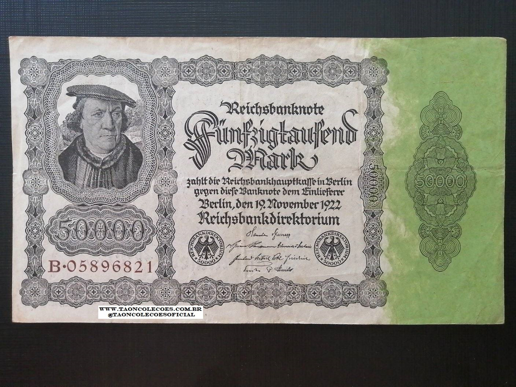 PICK-79 - ALEMANHA (GERMANY) 50.000 MARK DE 1922 - MBC / N B.05896821