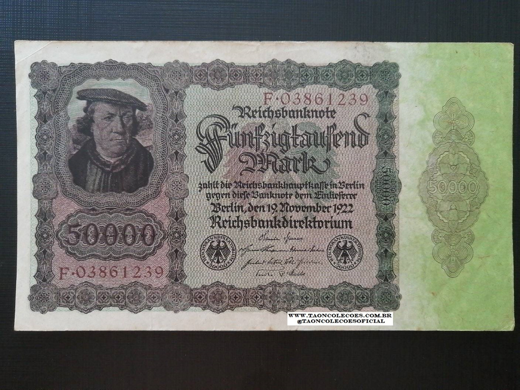 PICK-80 - ALEMANHA (GERMANY) 50.000 MARK DE 1922 - MBC / N F.03861239