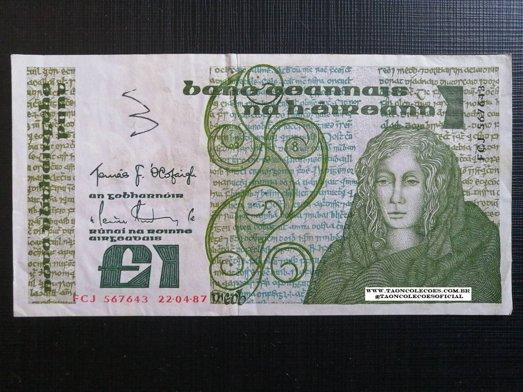 PICK -70c - IRLANDA 1 POUND DE 1987 - MBC / N FCJ 567643