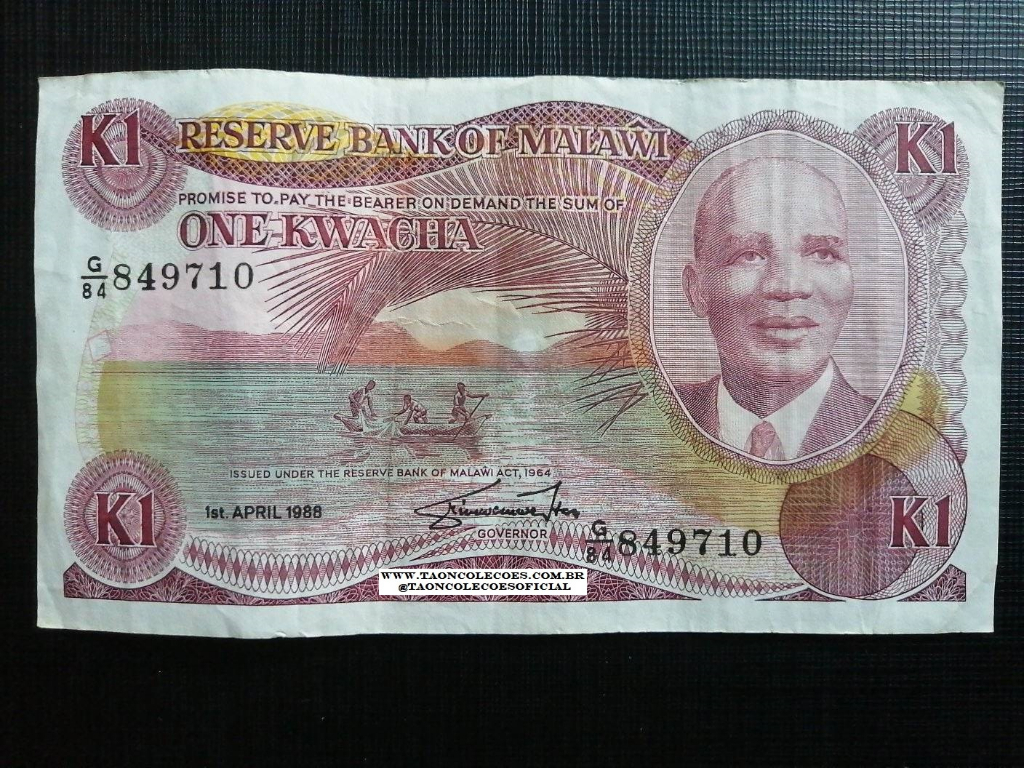 PICK-19b - MALAWI 1 KWACHA DE 1988 - MBC / N G84 849710