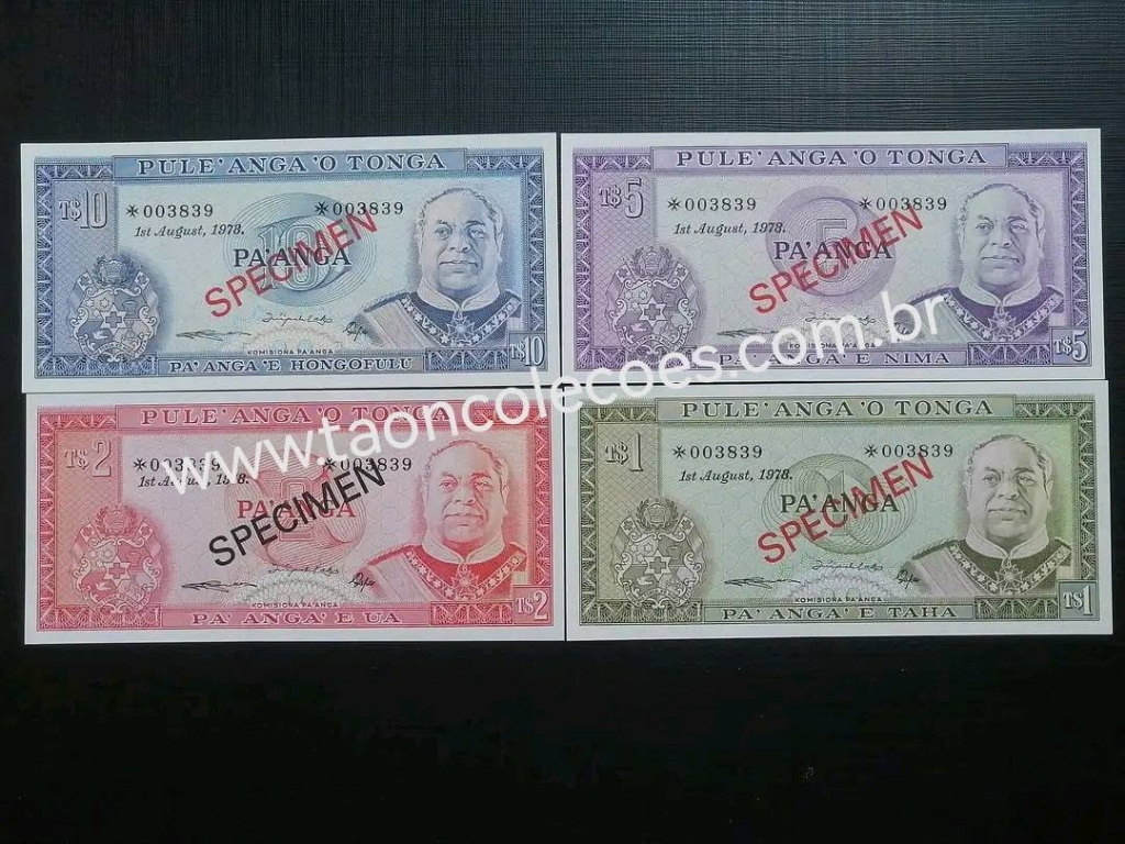PICK-CS1 - TOGO (TONGA) 1-10 PAANGA DE 1978 - FE / Nº *003839