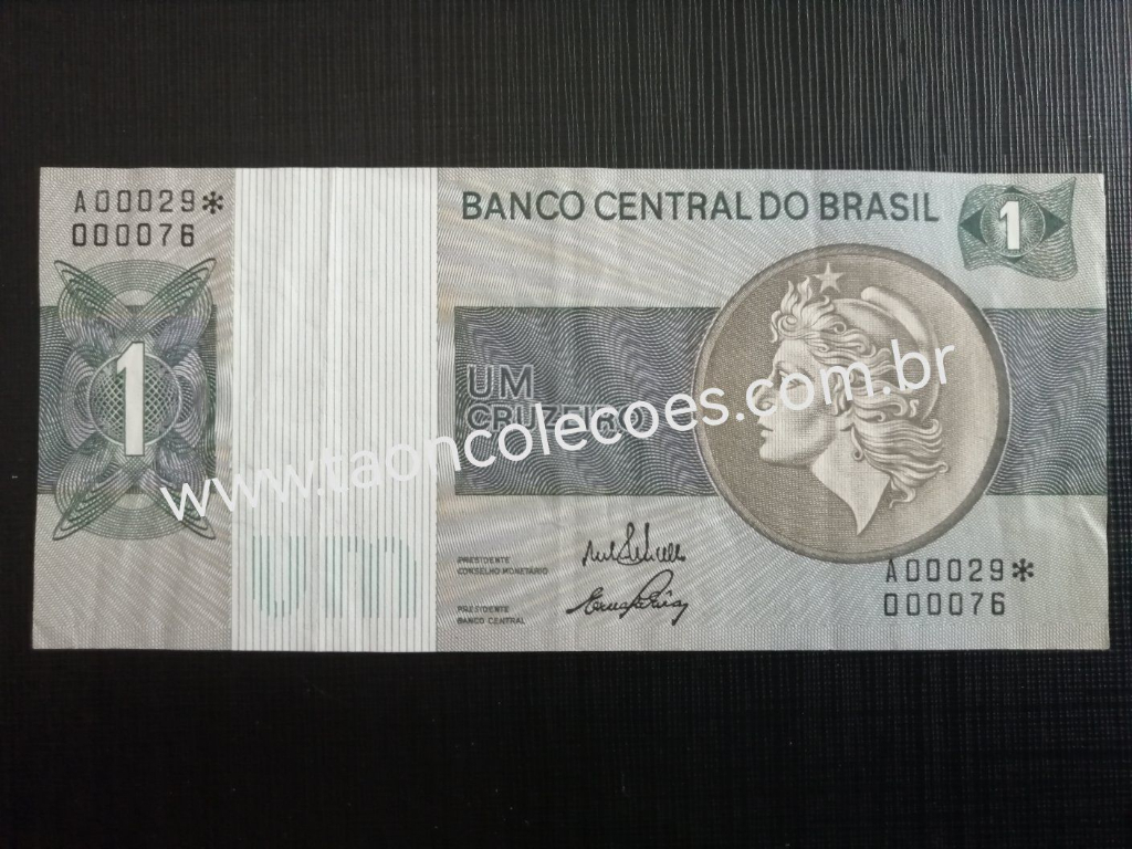 C129a - BRASIL 1 CRUZEIRO DE 1972 - MBC / A00029* / N� 000076 (NUMERA��O BAIXA)