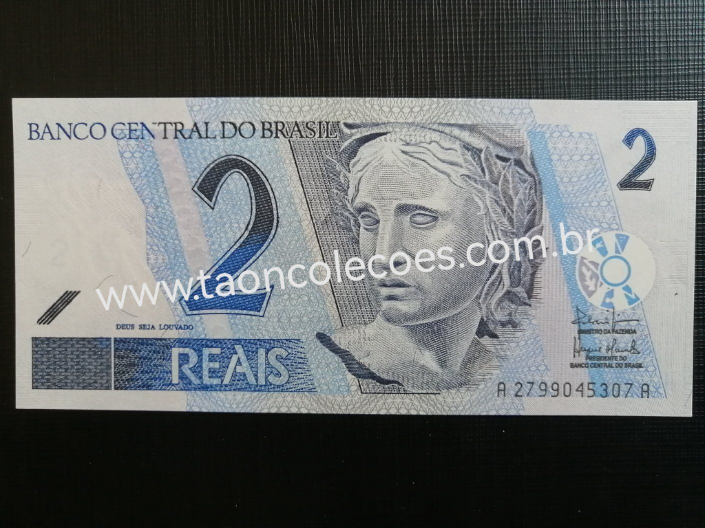 C256 - BRASIL 2 REAIS DE 2003 - FE / N� A2799045307A (PRIMEIRA S�RIE)