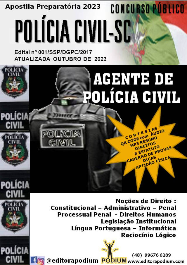 APOSTILA CONCURSO AGENTE DE POLÍCIA CIVIL SC