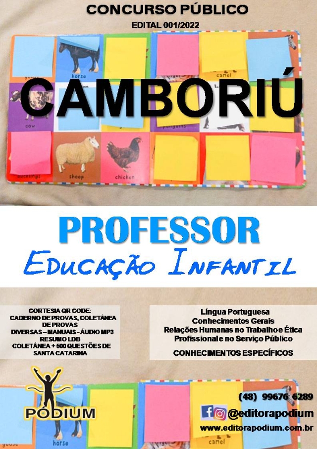APOSTILA CONCURSO CAMBORIÚ EDUCAÇÃO INFANTIL 2022