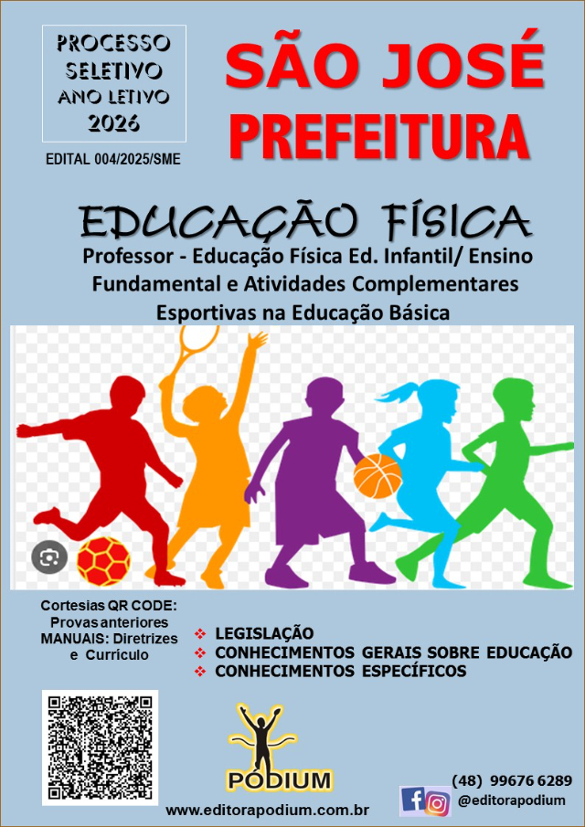 APOSTILA ACT SO JOS 2025 ANO LETIVO 2026 EDUCAO FSICA