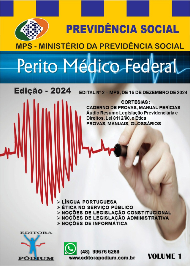 APOSTILA CONCURSO PERITO M�DICO FEDERAL INSS PREVID�NCIA SOCIAL 3 VOLUMES