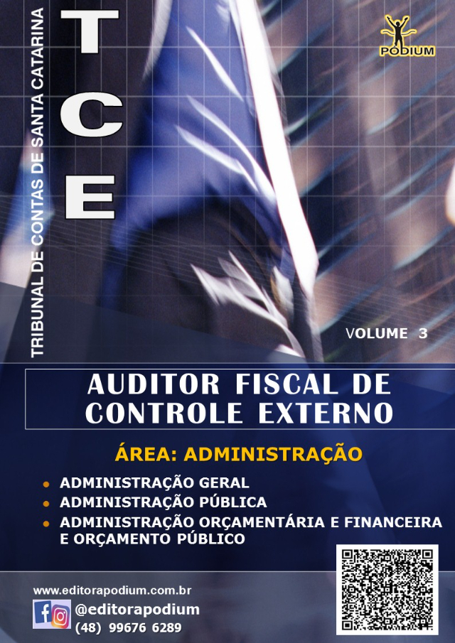CONJUNTO APOSTILAS TCE-SC  AUDITOR FISCAL DE CONTROLE EXTERNO - �REA ADMINISTRA��O