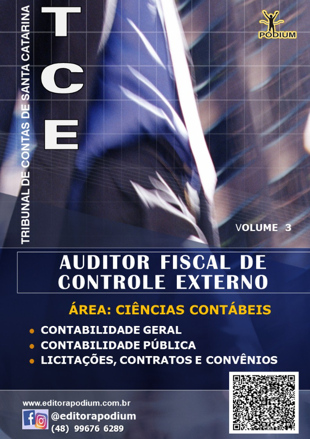 CONJUNTO APOSTILAS TCE-SC  AUDITOR FISCAL DE CONTROLE EXTERNO - �REA CI�NCIAS CONT�BEIS