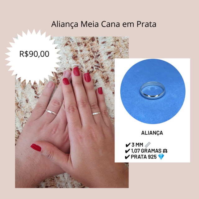Alian�a prata 3mm