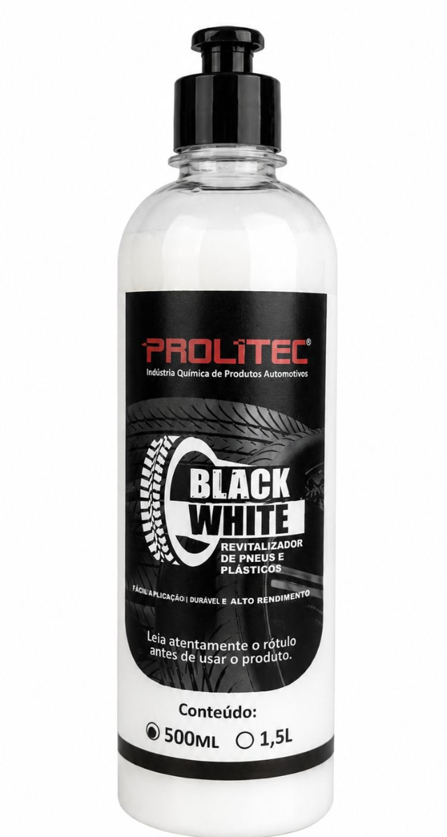 BLACK WITHE  500ml REV, plásticos e borrachas int e ext.
