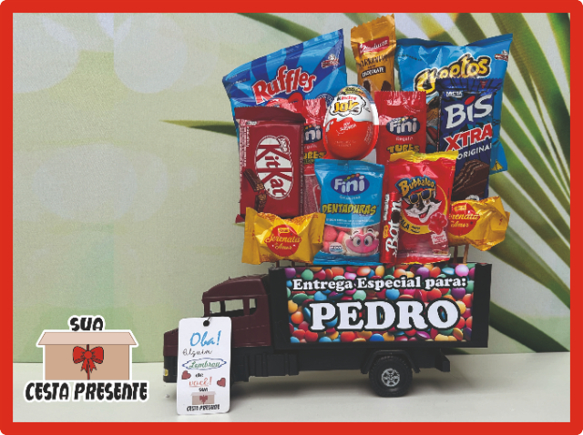 Cesta Infantil Caminho Personalizada- Ref.722