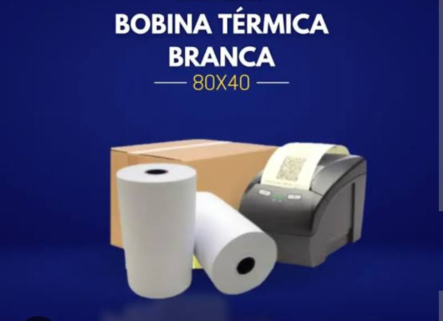 Bobina Trmica ECF 80 mm x 40 mts CX C/ 30 UN - Aloform