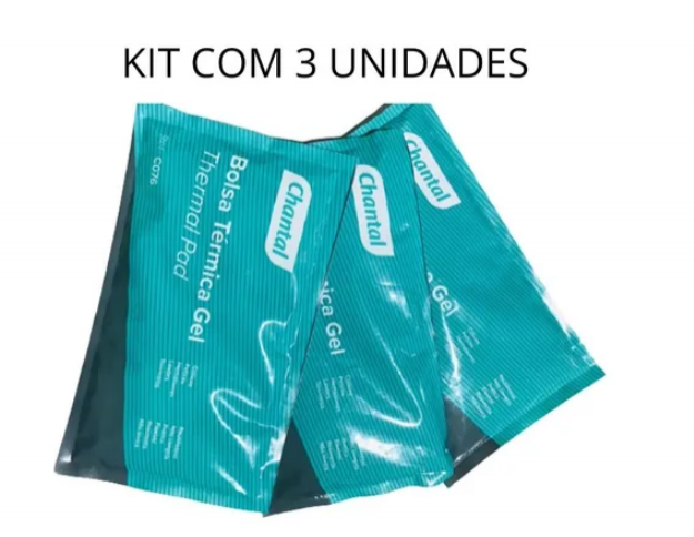 Bolsa Trmica Gel Frio E Quente Chantal KIT COM 3 UNIDADES 