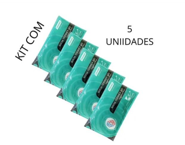 Bolsa Trmica Gel Frio E Quente Chantal KIT COM 5 UNIDADES 