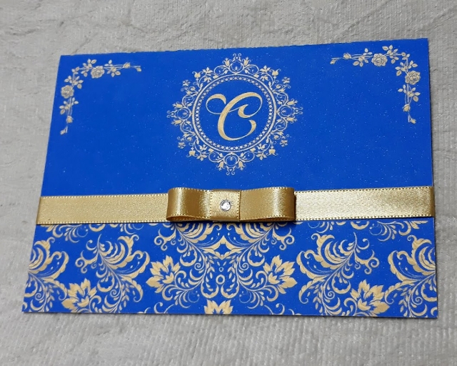 Convite 15 anos Azul Royal