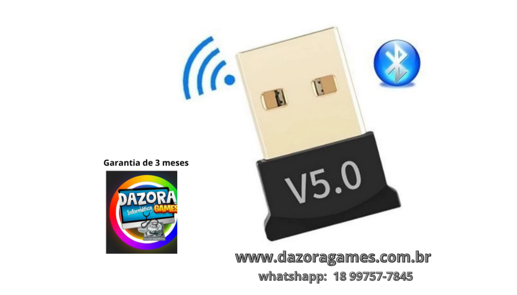 Adaptador E Receptor USB Bluetooth 5.0
