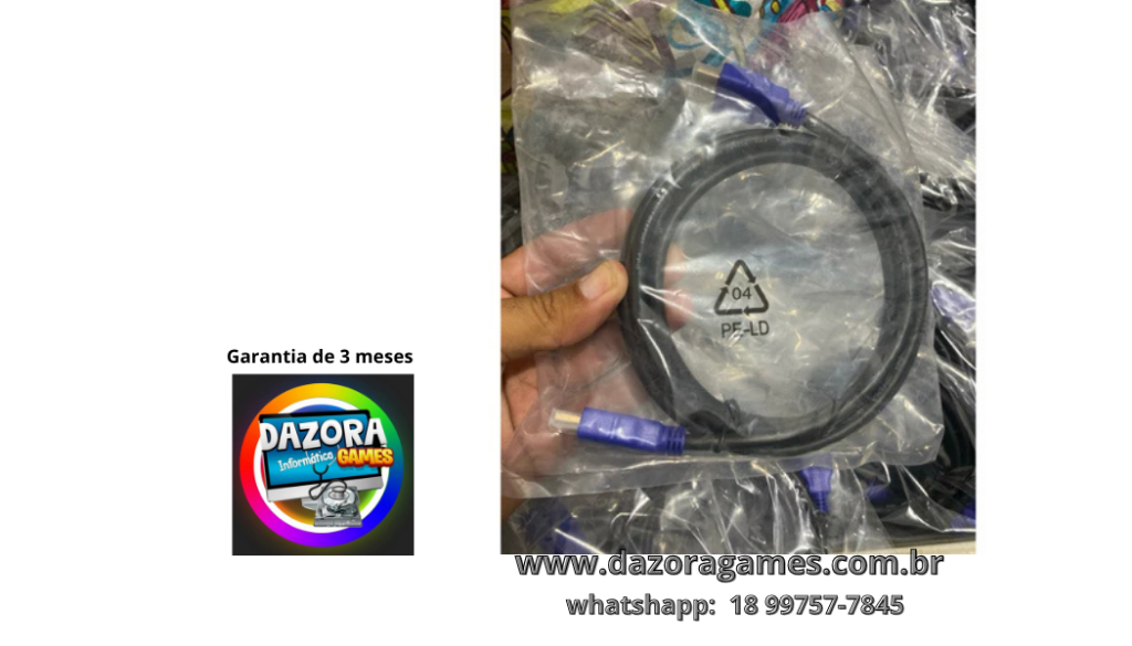 Cabo Hdmi 2.0  Full Hd Blindado Tv Ponta 1,50m