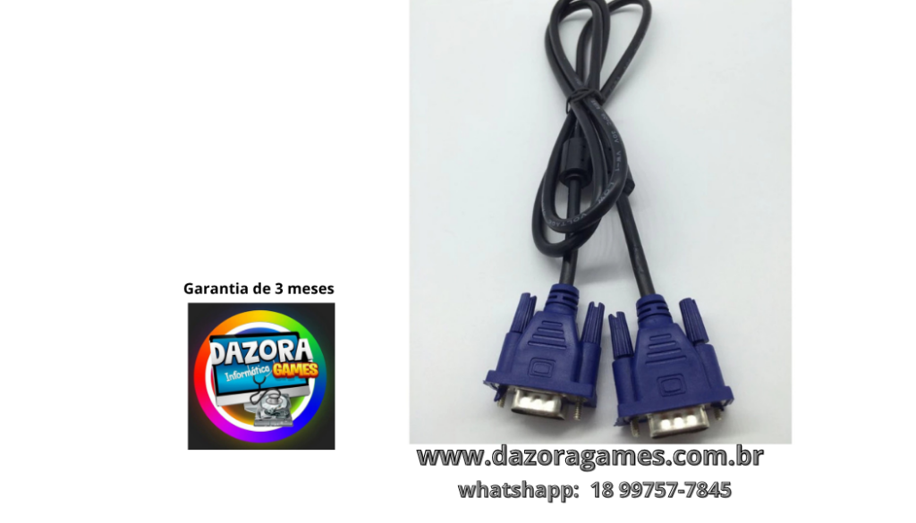 Cabo de VGA Para VGA 1.5 Mt Com Filtro